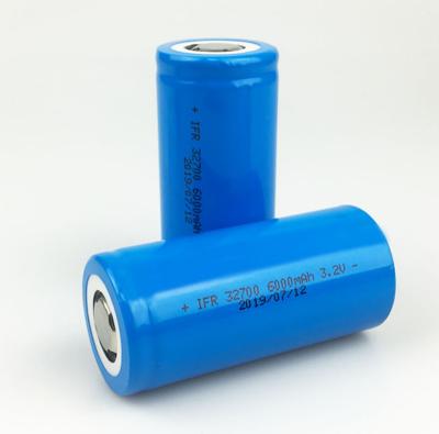pilha de bateria 19.2Wh de 3.2V 32700 6000mAh LiFePO4 para luzes solares do diodo emissor de luz