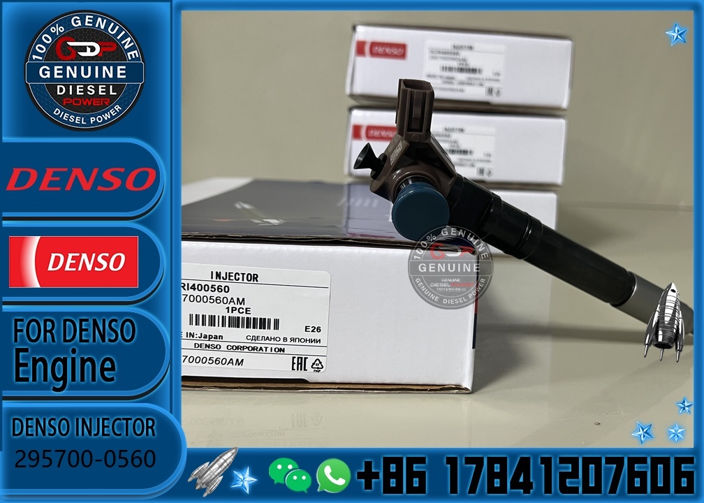 Denso Piezo Common Rail Fuel Injector 295700-0560 23670-0E020 23670-09430 23670-19025 for Toyota Hilux Fortuner 2GD-FTV 2.4L