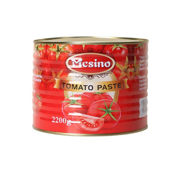 Wholesale High Quality OEM Brand Tomato Paste 100% Fresh Ripe Tomatoes Brix 28-30% 210g Canned Tins Excellent for Ketchup