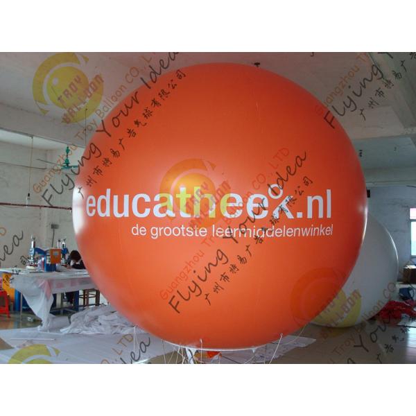 Yellow Zeppelin Helium Balloon Inflatable Waterproof For Outdoor Sports