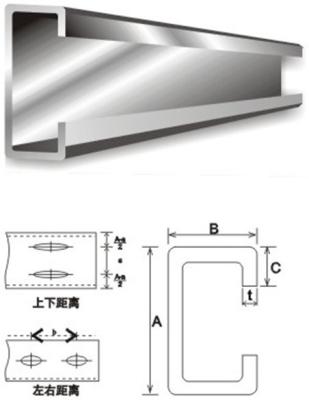 Purlins de aço galvanizados material de construção