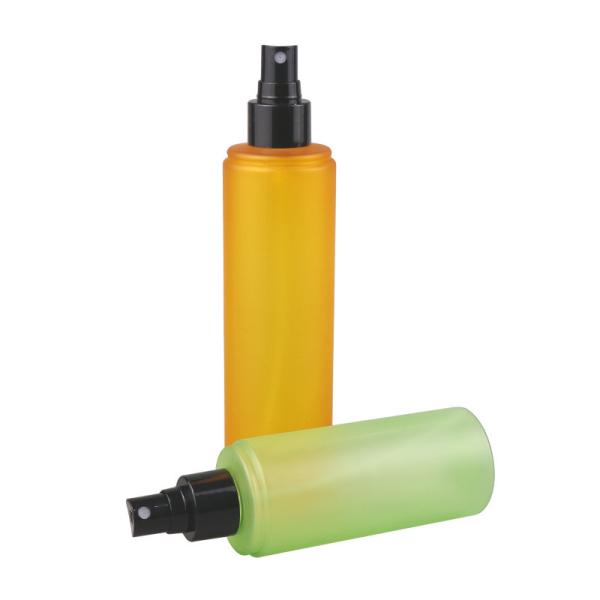 Green Orange 1oz 2oz PET Cosmetic Bottles Round Mini Plastic Spray Bottle