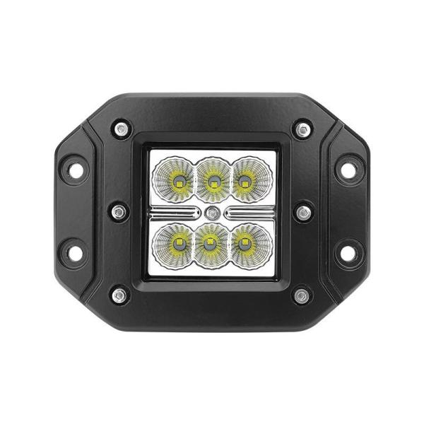 Lumière de travail LED imperméable à l'eau 18W Lumière de travail pour camion tracteur SUV ATV