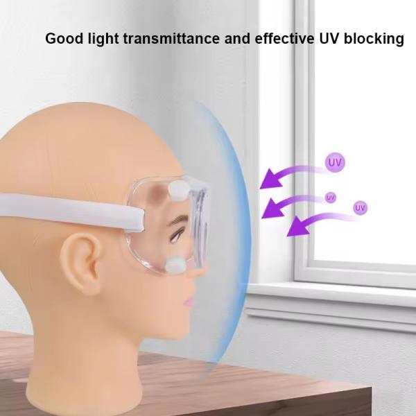 Polarização Barata Proteção Ocular PC Transparente ANSI Z87 Proteção Anti Neblina Lente Proteção Ocular Óculos de Segurança Médica
