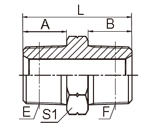 Metric Jic Hydraulic Fittings 60 Degree Tappered Seal THydraulic Adapters