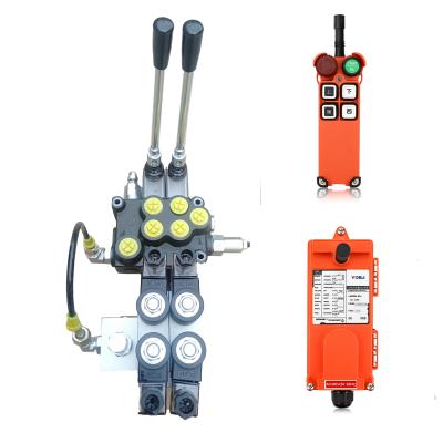 Manual Electric Two Controls  Hydraulic 2 Way Valve Two Way Directional Valve