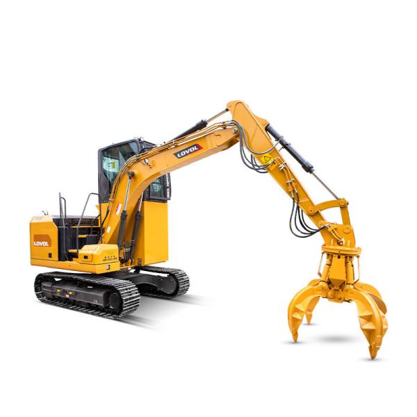 Pequeno Grabber FR130F Garrafas Excavador Grabber Óleo Elétrico Híbrido Grabber Digger para Manuseio de Material