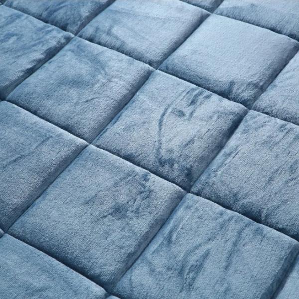 Soft Touch Solid Flannel Comforter Fleece Sherpa Comforter With Box Quilting