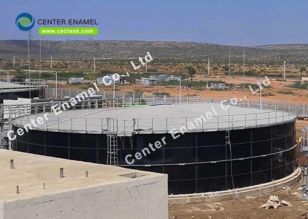 Tanques de aço fundido de vidro com telhado de aço fundido de vidro para instalações de biogás