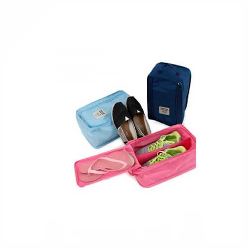 Travel Shoe Storage Custom Promotional Bags Double Layers For Several Pairs