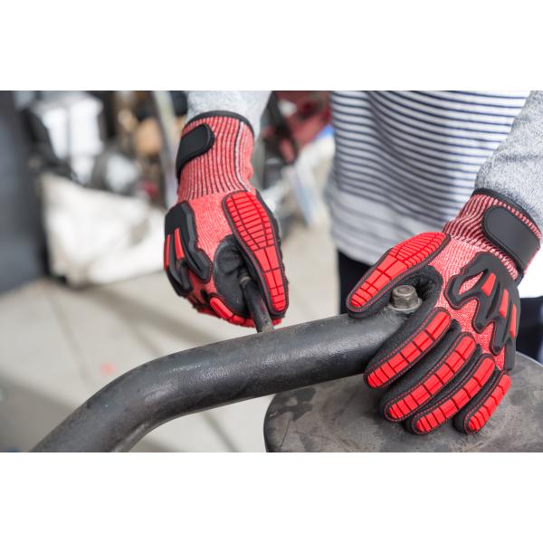 Vehicle Maintenance And Repair  ANSI Level 5 Nitrile Anti Vibration Cut Resistant Gloves