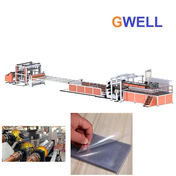 Transparent Hard Plastic Pvc Sheet Extrusion Line Single Screw 350KG/H
