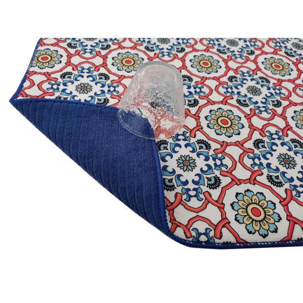 Polyester Dish Drainer Mat  Floral Printing Microfiber Dish Drying Mat