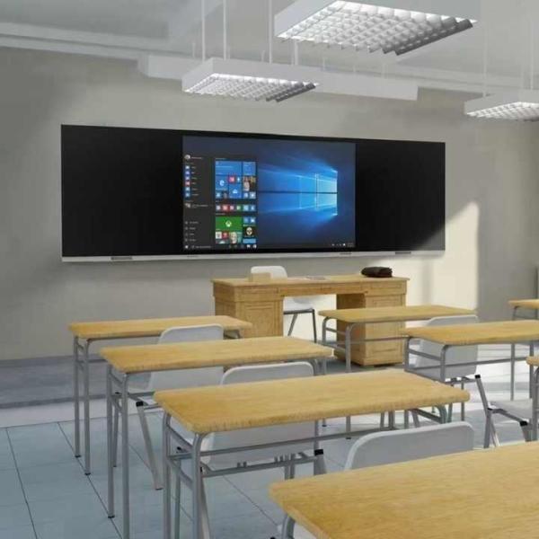 65 Inch 4K Flat Writing Panel Intelligent Digital Board with I3/I5/I7/I9 Processor and Multi-User Support