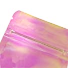 Resealable Holographic Zip lockk Bag, slidelock Bags Smell Proof Mylar Baggies