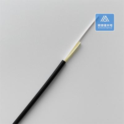 Cable optique en fibre optique noire pour intérieur, mode simple 3 mm LSZH FTTH