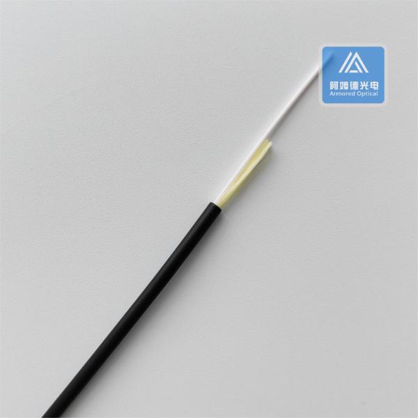 Cable optique en fibre optique noire pour intérieur, mode simple 3 mm LSZH FTTH
