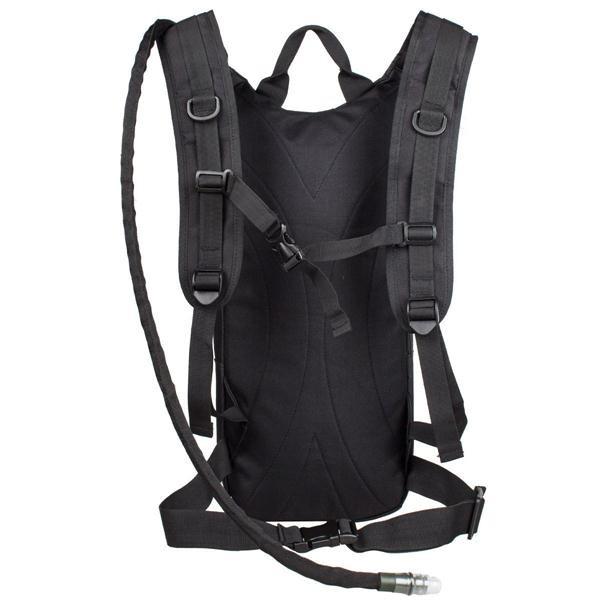 Black Runner Tactical Hydration Pack Molle Waterproof With 3.0 L