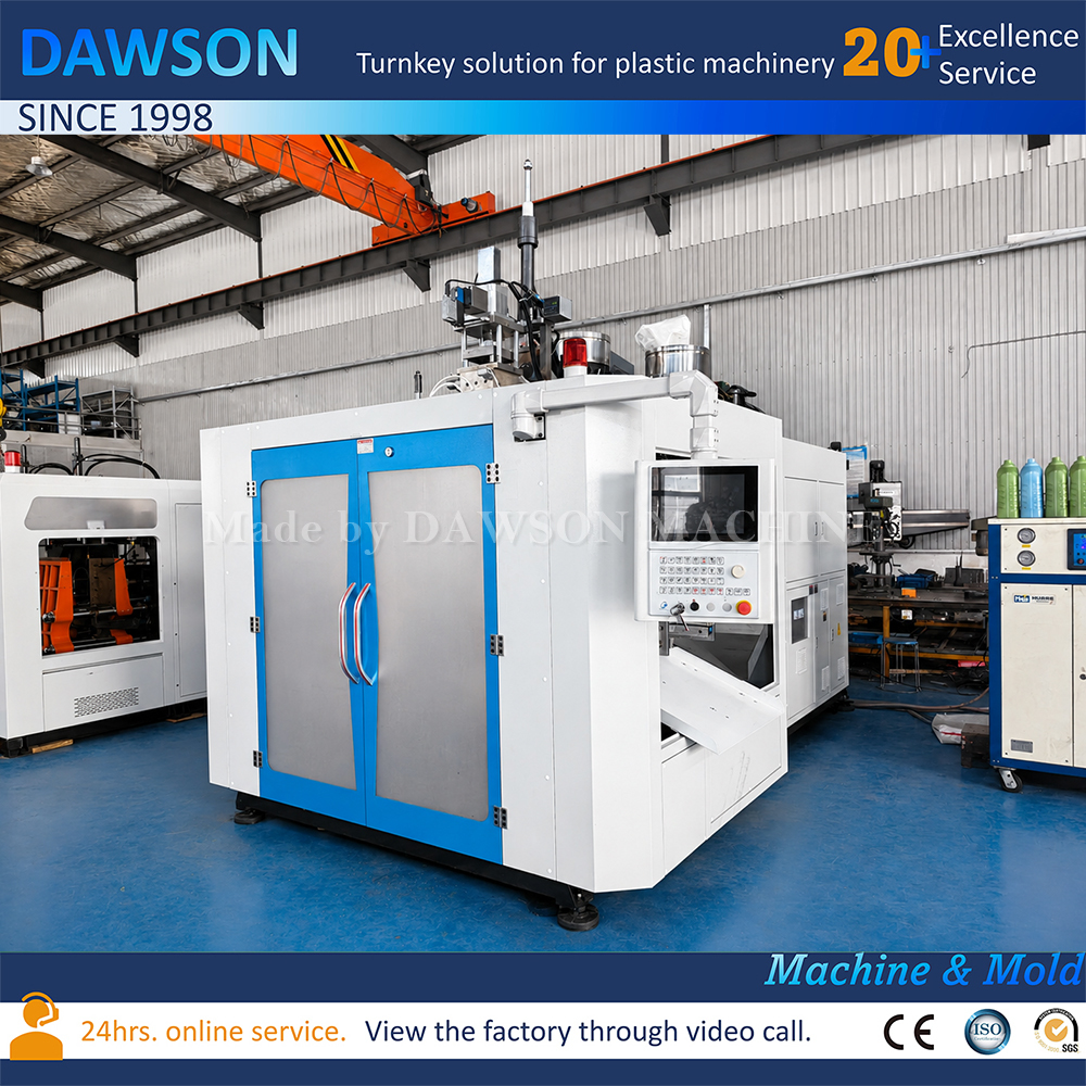 Automatic Double Station Extrusion Blow Molding Machine for 4L HDPE Plastic Container Making