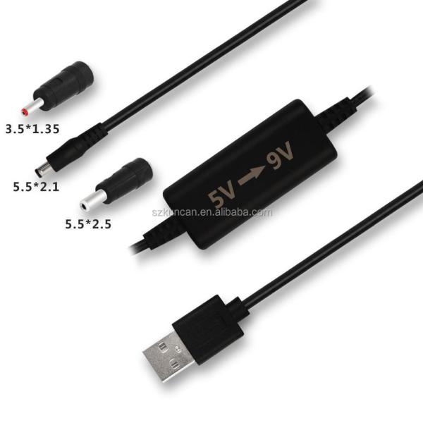 Cabo Conversor USB para 12V para Roteador WIFI e Câmera 5V para 9V 12V Step Up