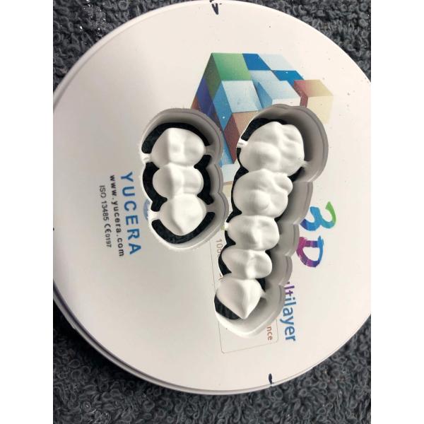 Dental Materials 3D Pro Multilayer Zirconia Block CAD CAM 98mm System Ceramic Block for Long Bridge