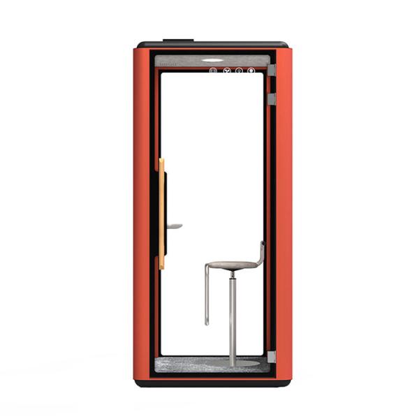 Стручок офиса акустической телефонной будки 42,3 дюймов красный одиночный 2000ХММ портативный