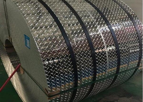 Raised Diamond Aluminum Sheet / 5 Bar Tread Plate Aluminum Plate For Flooring