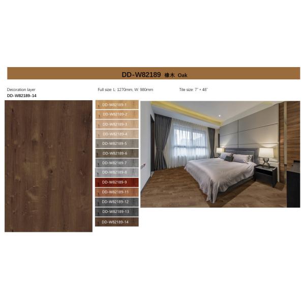 винил SPC взгляда 1220x183mm деревянный справляясь доказательство огня GKBM DD-W82189