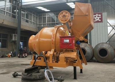 Mobile One Bagger Concrete Mixer , Electric Plastic Concrete And Mortar Mixer