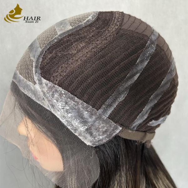 Vietnamese Glueless Silk Top Full Lace Wig Straight Lace Front Wig With Silicone