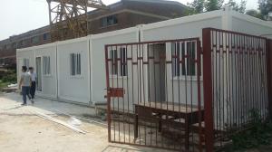20ft 40ft Flat Pack Container Prefabricated House Frame Single Double Doors
