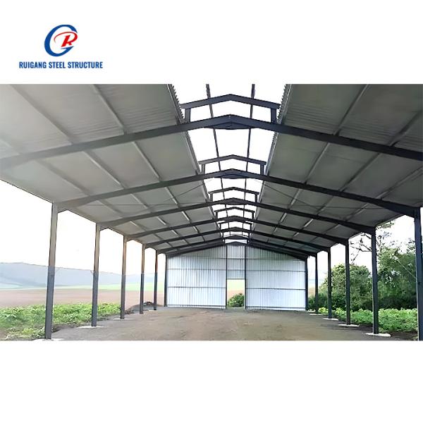 Livestock Shelter Dairy Farm Shed Prefabricated Sheep Goat Farming Sheds Design Goat House Farm Sheds Steel Structure Building
