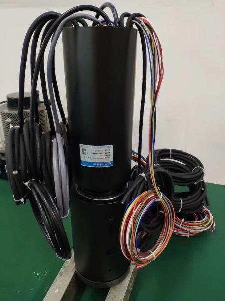 56 Circuits Through Hole Slip Ring Solutions 400RPM Low Friction