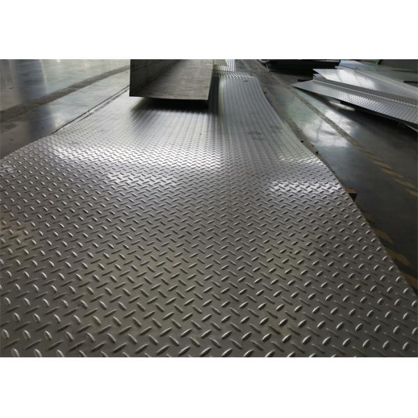 Silt Edge Stainless Steel Checkered Plate 321 SS Chequered Plate 2000mm 2500mm Long