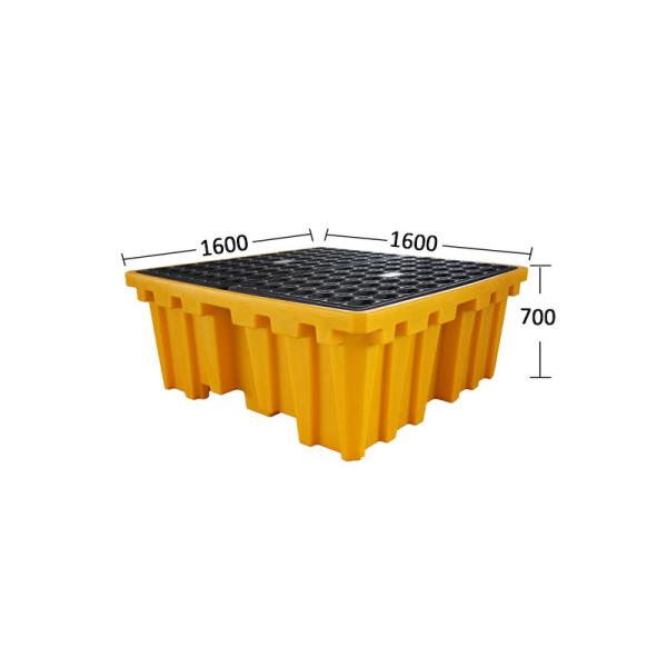 Heavy Duty 1100 Litre Industrial IBC Spill Containment Pallets 1600x1600x700mm