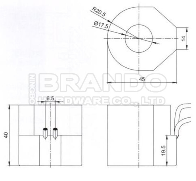 MP-C-011 Соленоидная катушка клапана 099257-009-D для фризера под давлением Henny Penny