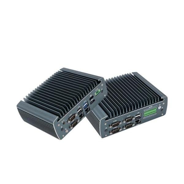 IBOX-1226 J6412 Industrial Fanless Mini PC with 32GB RAM, 12V DC Input, and Quad Core Processor