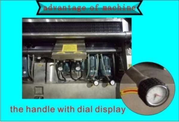 Glass Beveling Machine with PLC Glass Grinding 10 Motors Glass Straight Line Beveling