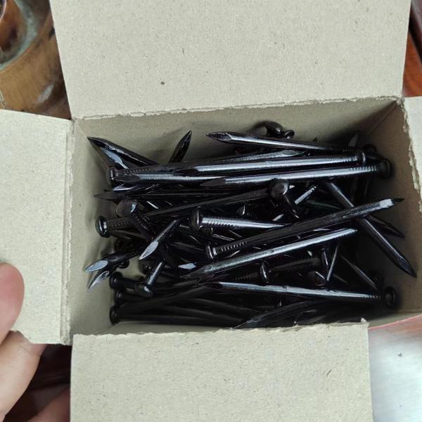 Многофункциональные черные остекленные стальные ногти гладкий ствол 3 дюйма каменные ногти