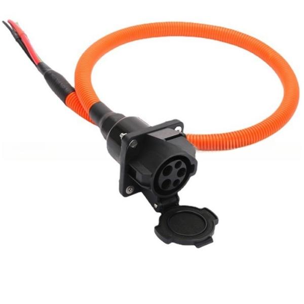 Universal Type 2 EV Female Socket to Socket Adapter for Electric Vehicle Power Supply