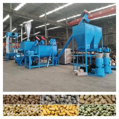 Pelota das aves domésticas 500-800KG/H que faz a máquina 7.5-30kw a linha de produção da alimentação animal