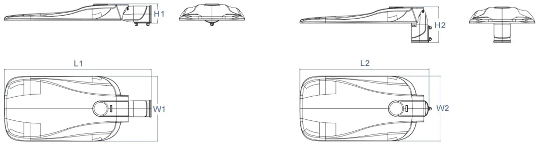 Защита от перенапряжения фотоэлементов Dali Dimming LED High Way Lighting LED Parking Lot Street Light 30W 50W 150W 200W 300W