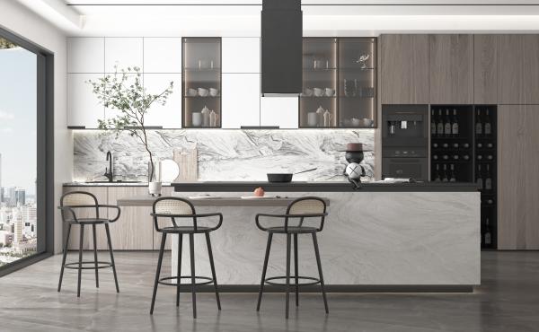 Supplier Modern Kitchen Cabinet Shaker With Islands  Design Good Strength