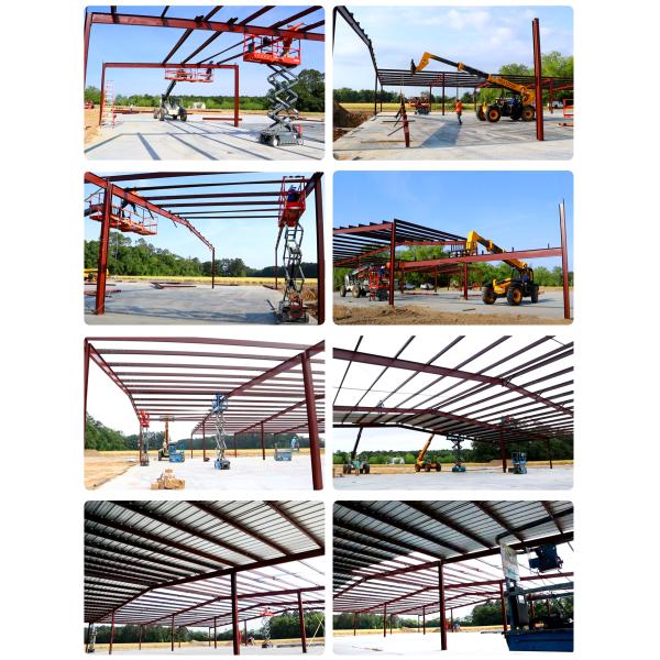 Легкий тип Сварные стальные конструкции Промышленное хранилище Коммерческие здания для быстрого строительства