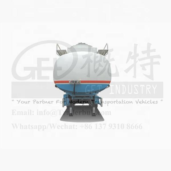 36000L 2 Axles Carbon Steel Tank Semi Trailer for Fuel and Diesel Transportation