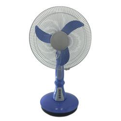High-quality 12v DC  desk fan solar rechargeable table  fan with charging  battery and led lamp
