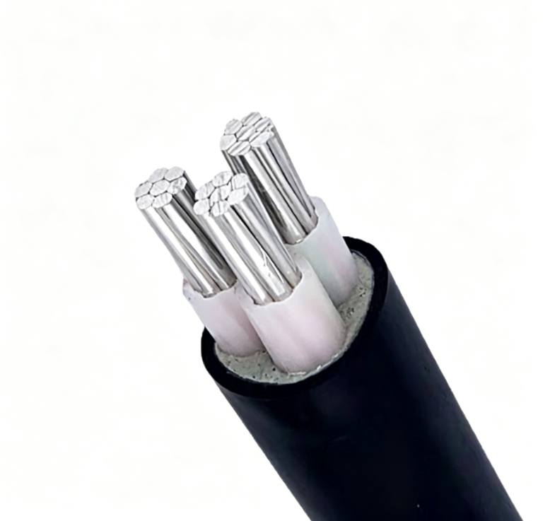 NA2XY AXV A2X Aluminum  Power Cable XLPE Insulation PVC Sheath Low Voltage Power Station Use