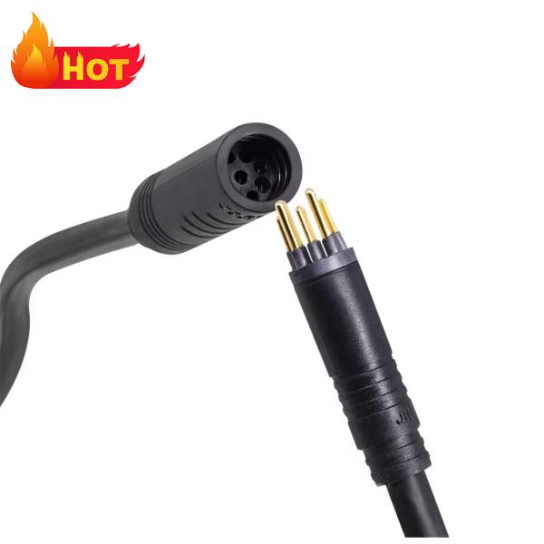 Electric Bike 9 Pin Connector , Customized Male/Female Motor Cable Connector