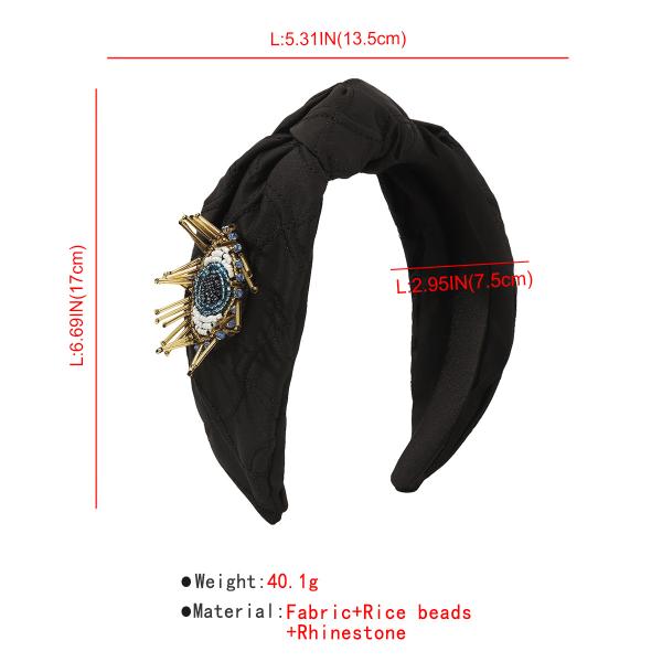 Angel Eyes beaded eyes decorate headbands Fashion center knot fabric headband lady Yiwu accessories
