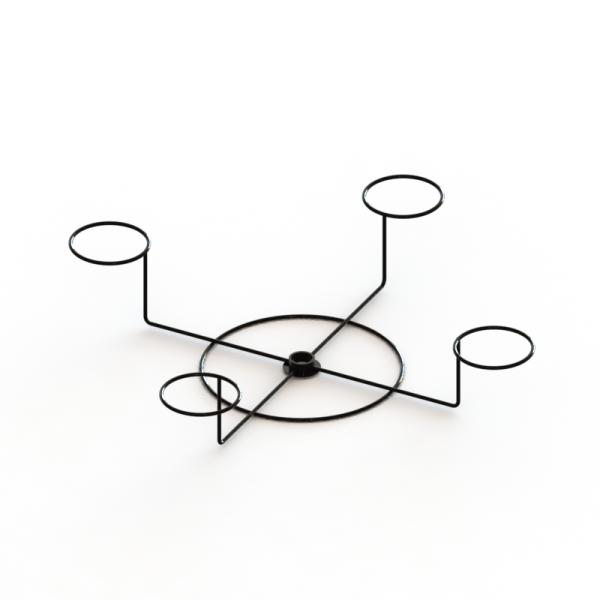 Стеллаж для выставки товаров/многократная цепь одежды металла шляпы обтекателя втулки закрепляют стеллаж для выставки товаров шляпы бейсбола